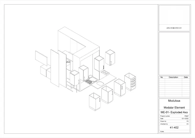 Modular Element Exploded Axo